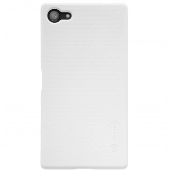 Xperia Z5 Compact dėklas baltas "Nillkin" Frosted Shield + plėvelė